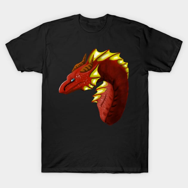 Red dragon T-Shirt by pastelwhale